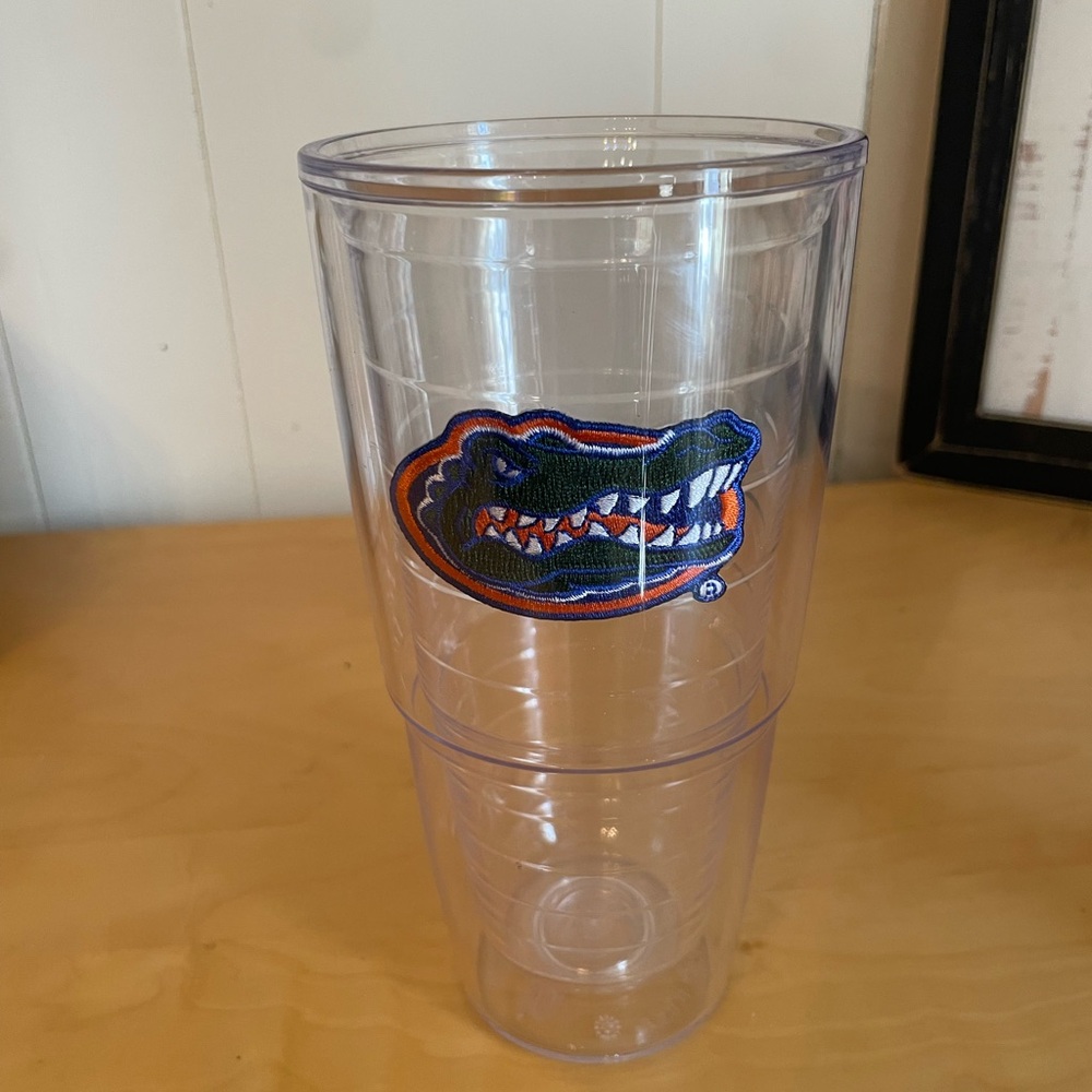 Clear Tumbler with Gator Logo